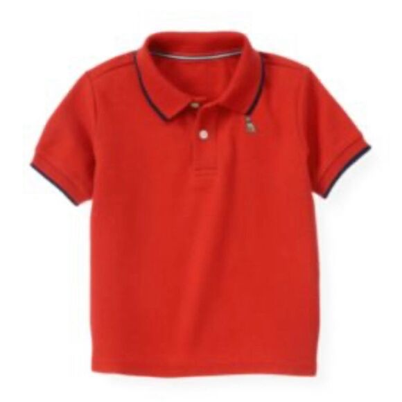 Janie and Jack Red Polo 6 Beachfront Summer - Picture 1 of 4